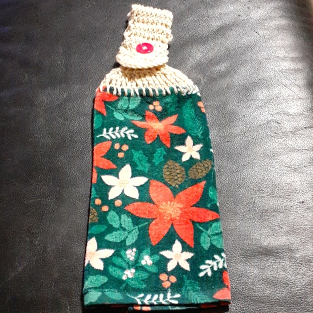 Handmade Hanging Crochet Kitchen Towel